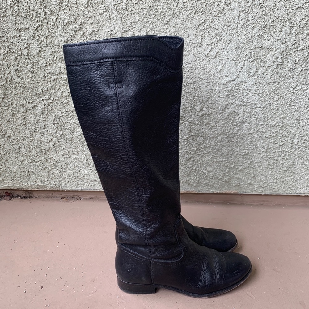 Frye black tall boots